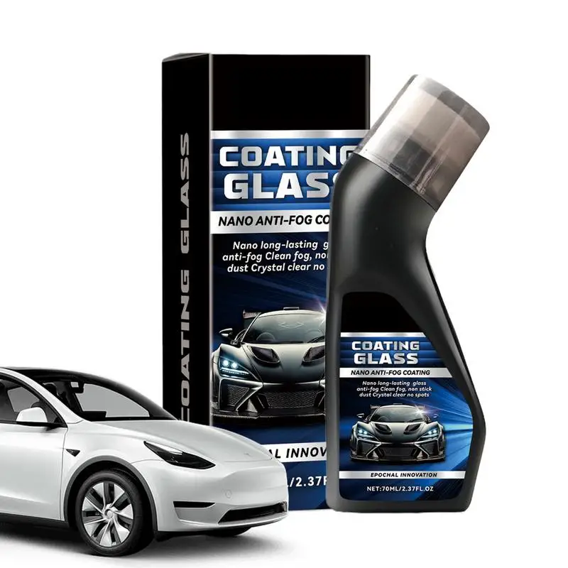 

Hydrophobic Windshield Coating 70ml Car Glass Anti-Fog Rainproof Agent Waterproof Protective Coating Agent Water Defogger