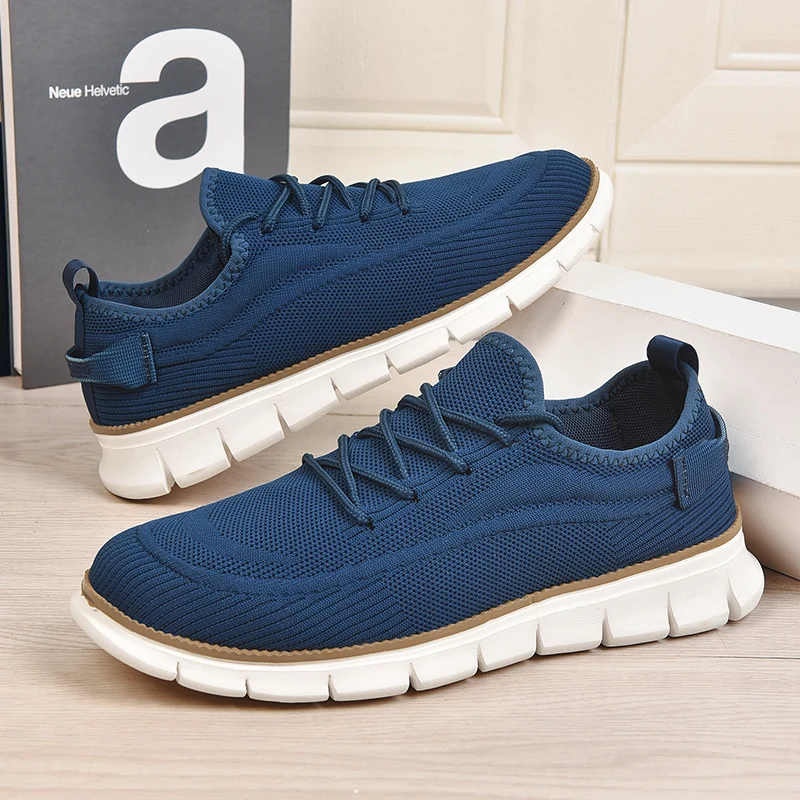 

YRZL Men Sneakers Casual Walking Shoes Anti Slip Wear-Resistant Breathable Comfortable Driving Loafers Man Shoes