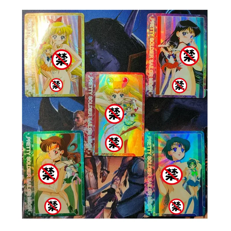 5 ชิ้น/เซ็ต DIY อะนิเมะเทพธิดาการ์ด SAILOR Moon Character Series ACG เซ็กซี่ Kawaii ของเล่นของขวัญเกมการ์ตูนคอลเลกชันการ์ด