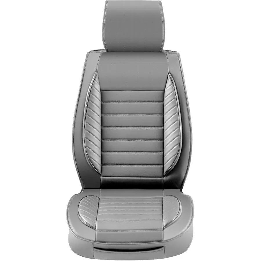 

Seat Covers Universal Car Seat Covers Front Seats 2pcs Faux Leather Seat Cover Semienclosed Design Detachable rest and Airbag