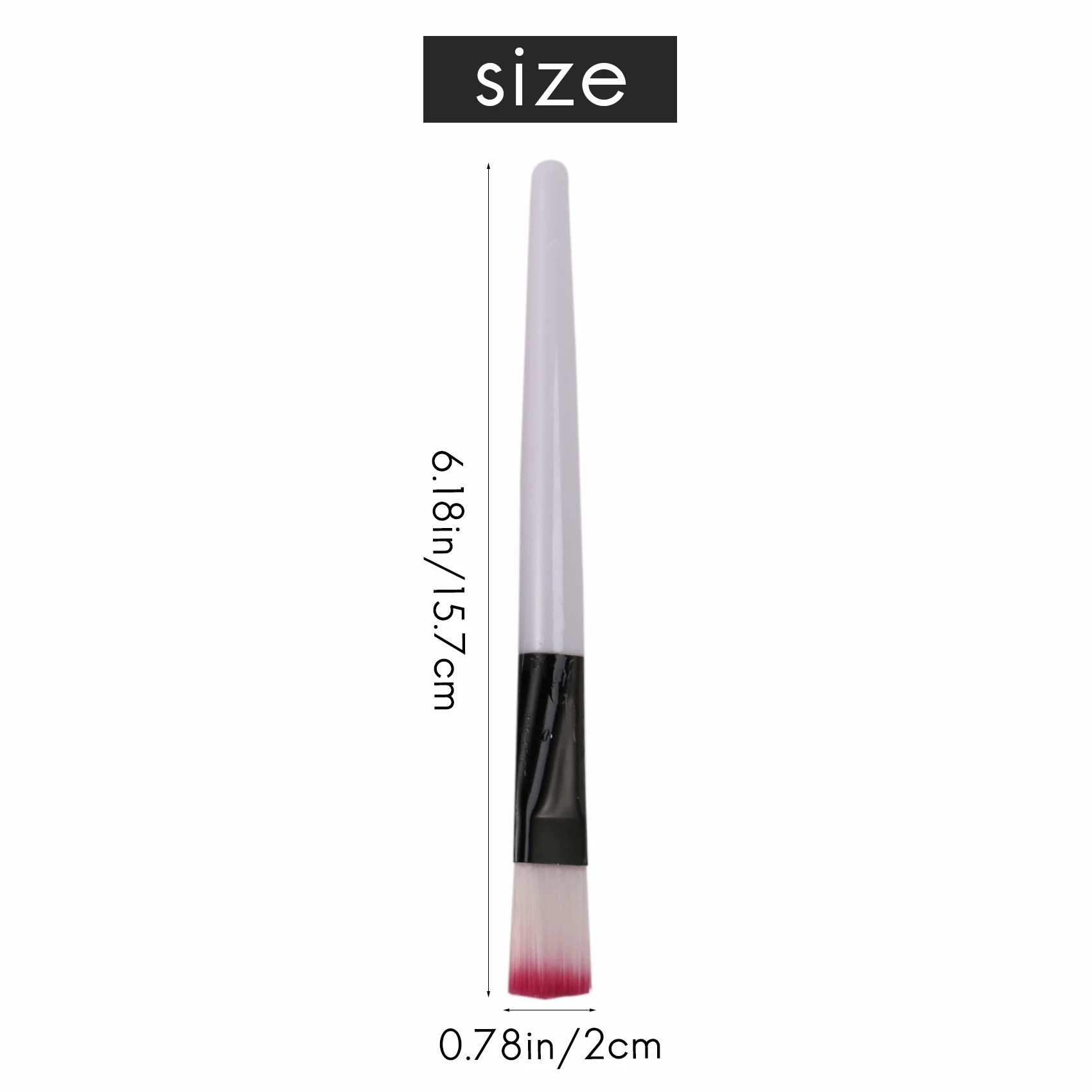 【Shop-Now】 10 pezzi Pennello rosa Pennello per maschera facciale con barra bianca Strumenti per il trucco per la cura della pelle