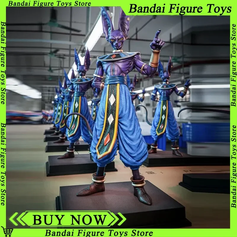 

53CM Big Dragon Ball Z Anime JT Beerus Anime Figure Goku Evil Zamas Cell Figurine Super Saiyan3 Pvc Statue Model Collectible Toy