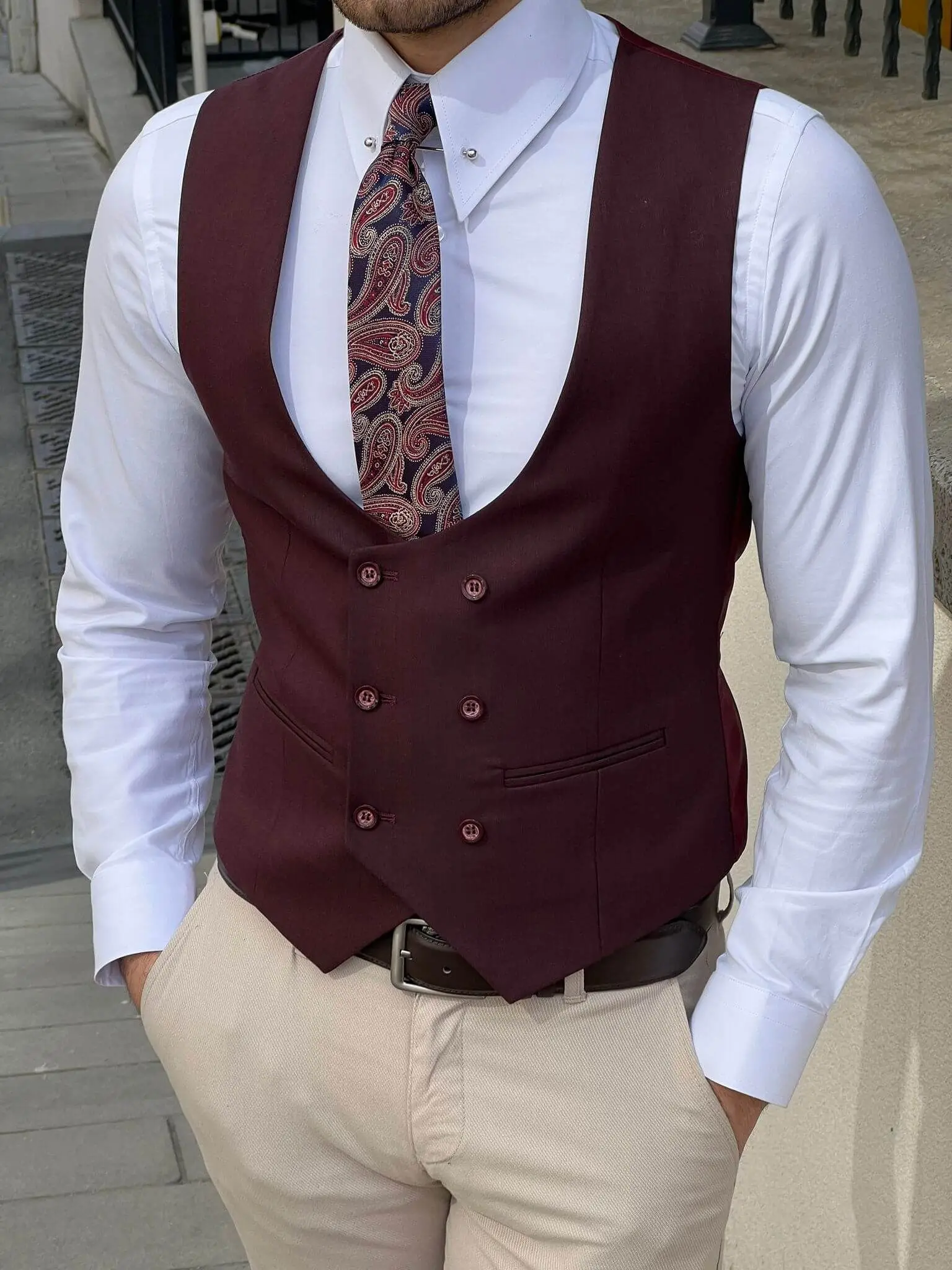 2023 Summer White Men\'s Vest For Wedding Evening Prom Occasion Custom Made Single Breasted Male Waistcoat Formal  Perfomance