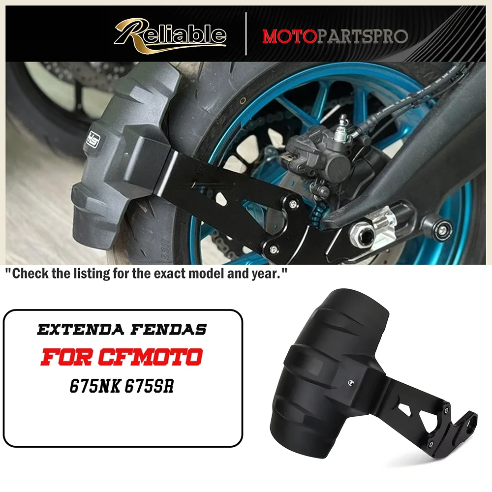 For 675NK 675SR 675 NK675 SR Motorcycle Rear Fender Mudguard Mudflap Wheel Hugger Splash Guard Cover Motorcycle Fender
