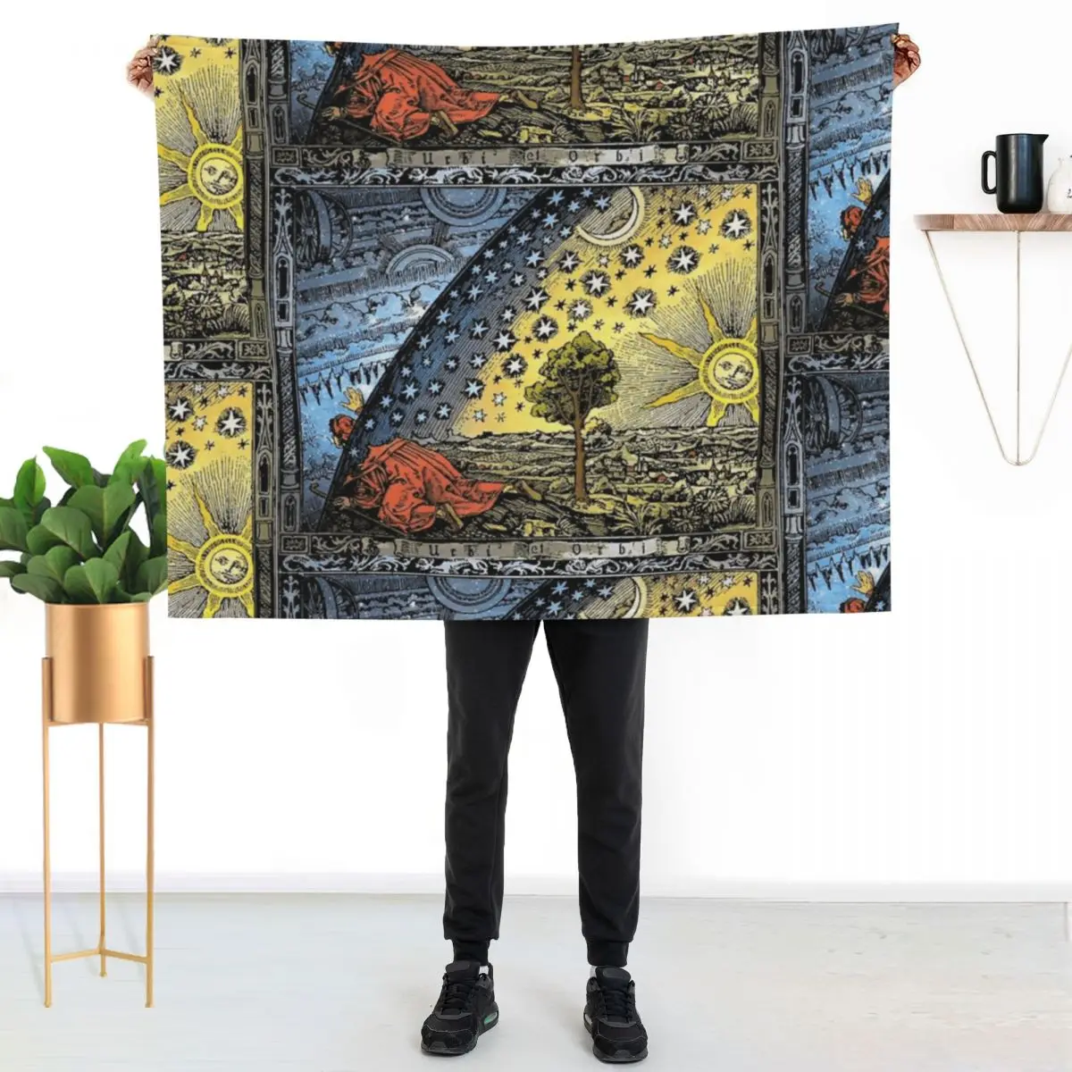Flammarion Throw Blanket Easy Care Comfortable Blanket for Couch
