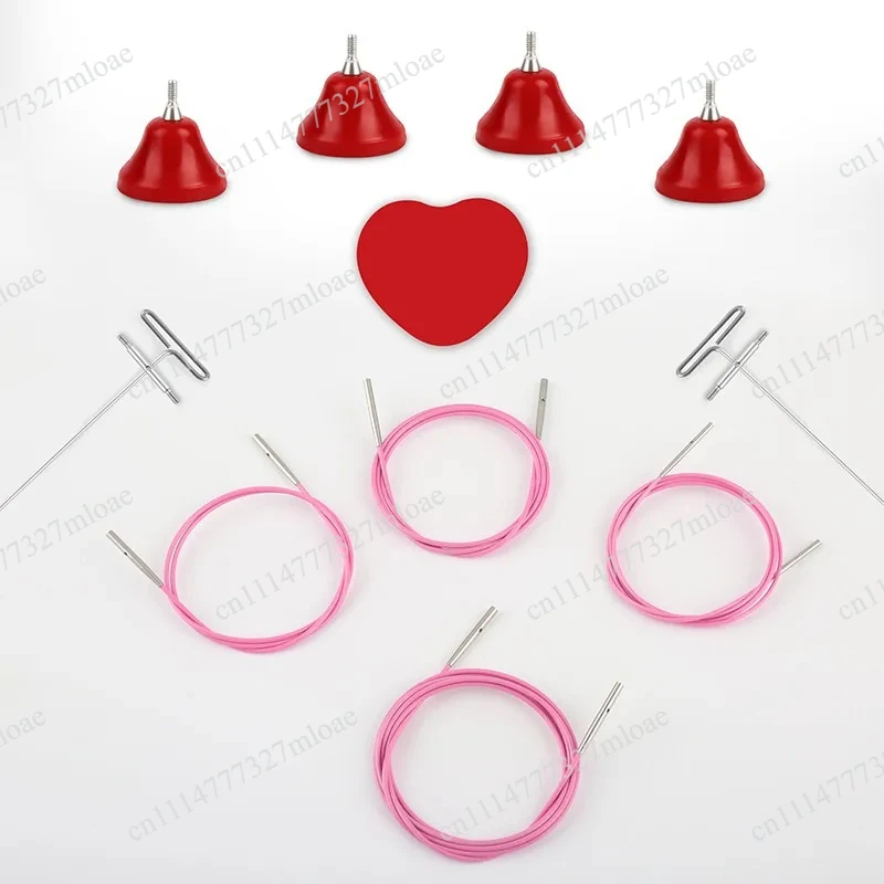 

Knitting Tool, Hexagonal Water Drop Ring Needle Polygon Solid Stainless Steel Removable Ring Needle Set