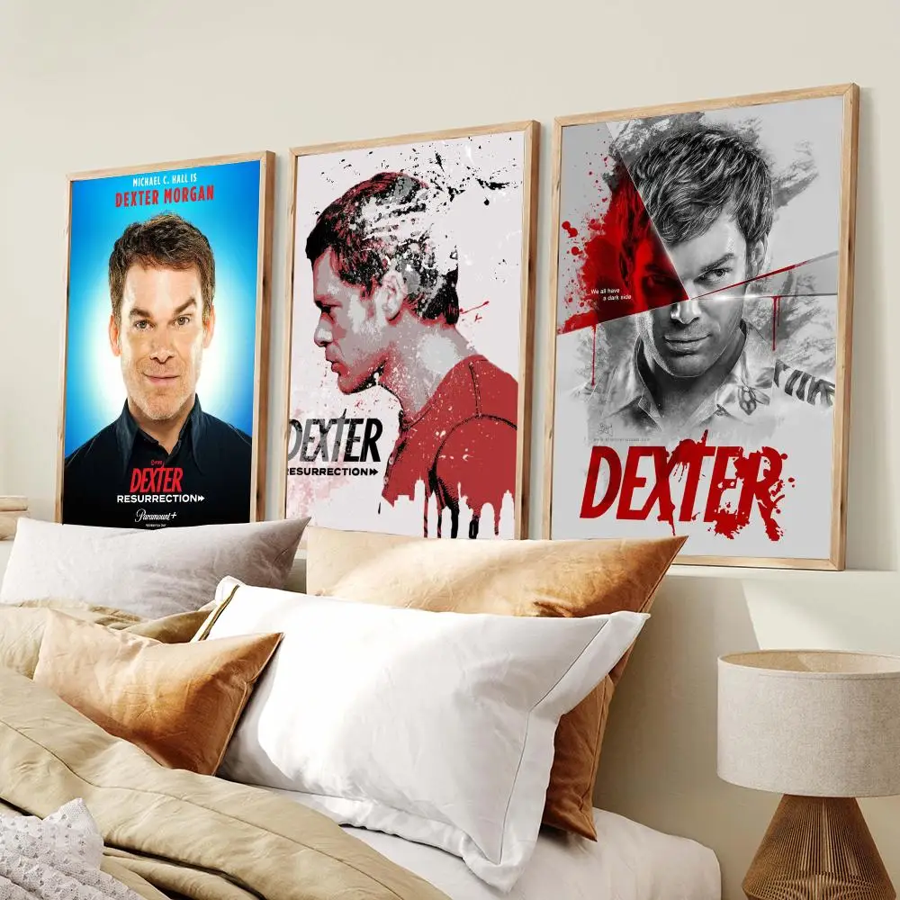 D-Dexter Michael C.Hall Poster Modern Minimalist Wall Art Prints Poster Home Decor Interior Bedroom Living Room
