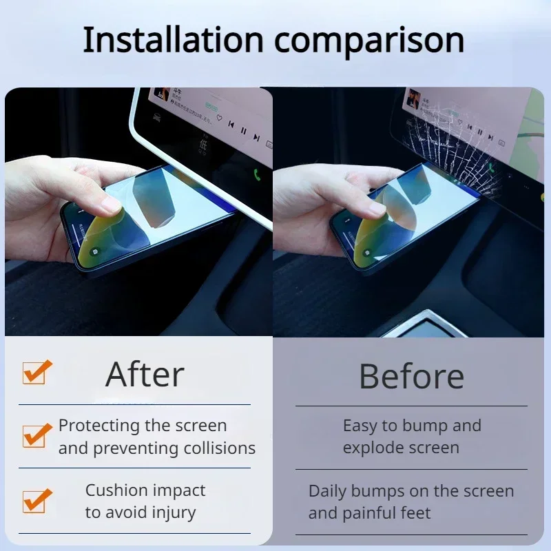 Für Neue Tesla Modell 3 + Highland 2024 Display Schutz Rahmen Silikon Navigation Screen Protector Rahmen Auto Innen Zubehör