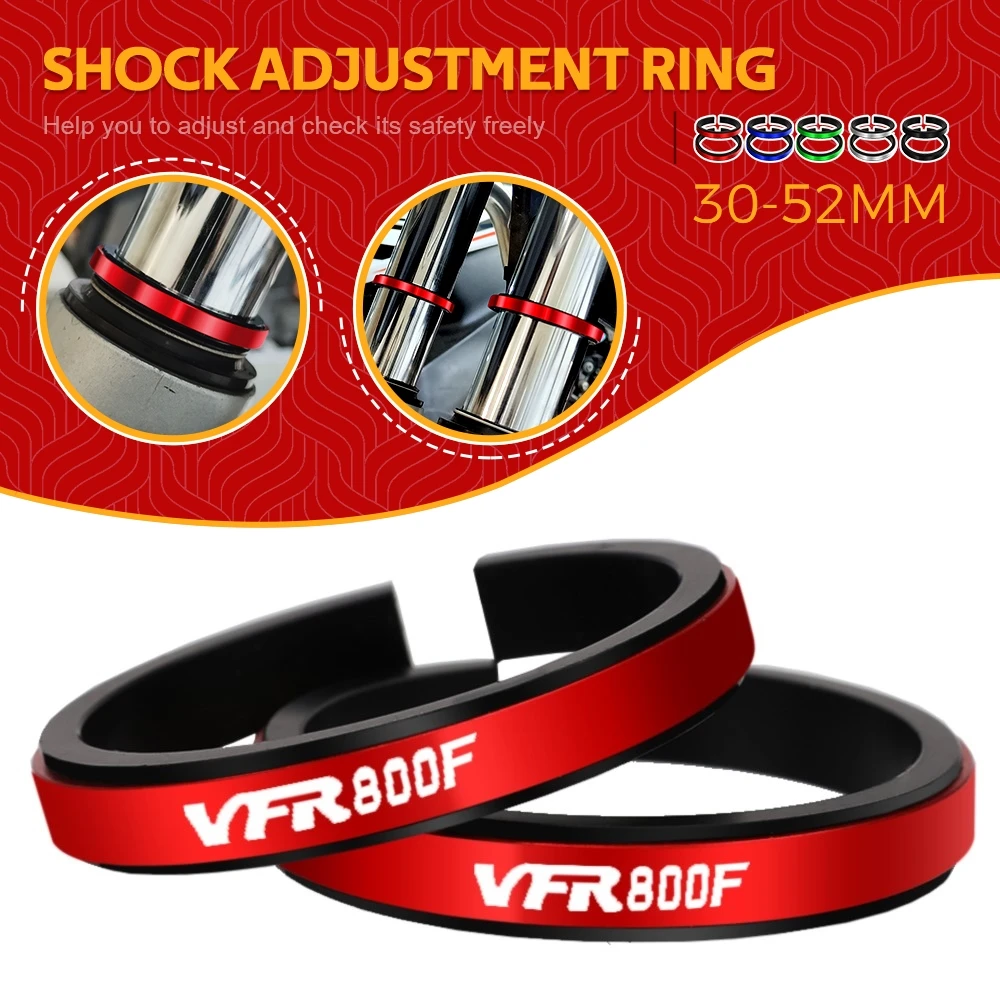 

FOR HONDA VFR800F VFR 800F 2002-2018 Motorcycle Adjustment Shock Absorber Auxiliary Rubber Ring CNC Accessories Fit 30MM-52MM