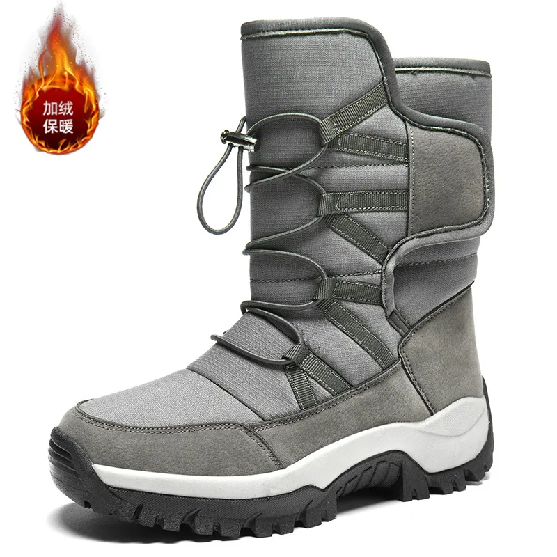 

Распродажа «Черная пятница»: мужские уютные зимние ботинки, водонепроницаемые и искусственный мех, нескользящие для рождественских елочных ферм.