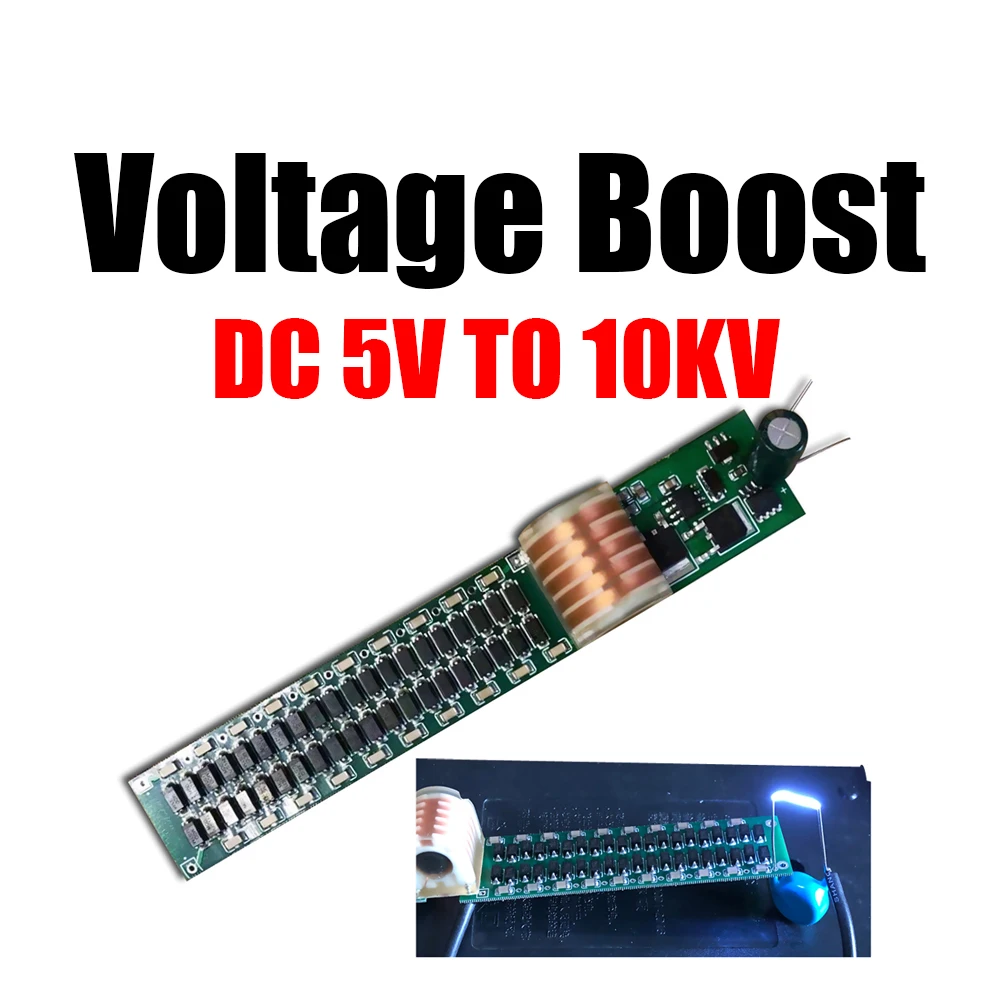 DC 5V TO 10KV  Pulse High Voltage Boost Module Super Arc Ignition Coil negative ion generator for Kill mosquito electrostatic