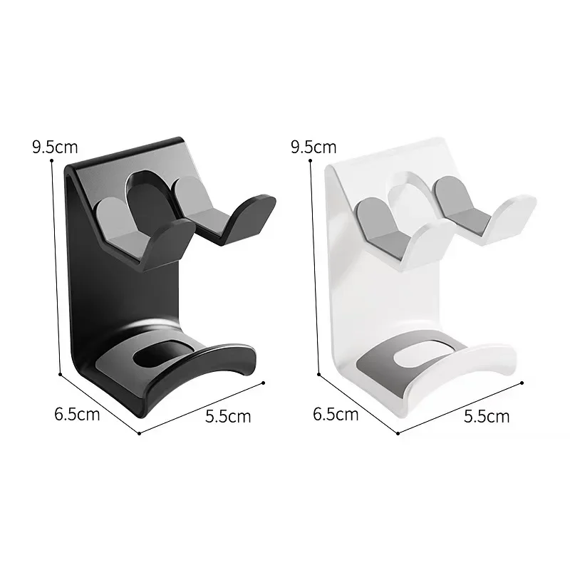 2 in 1 Game Controller & Headphone Wall Mount Holder, No Punch Storage Hanger Compatible with PS5 Switch Gamepad Headset