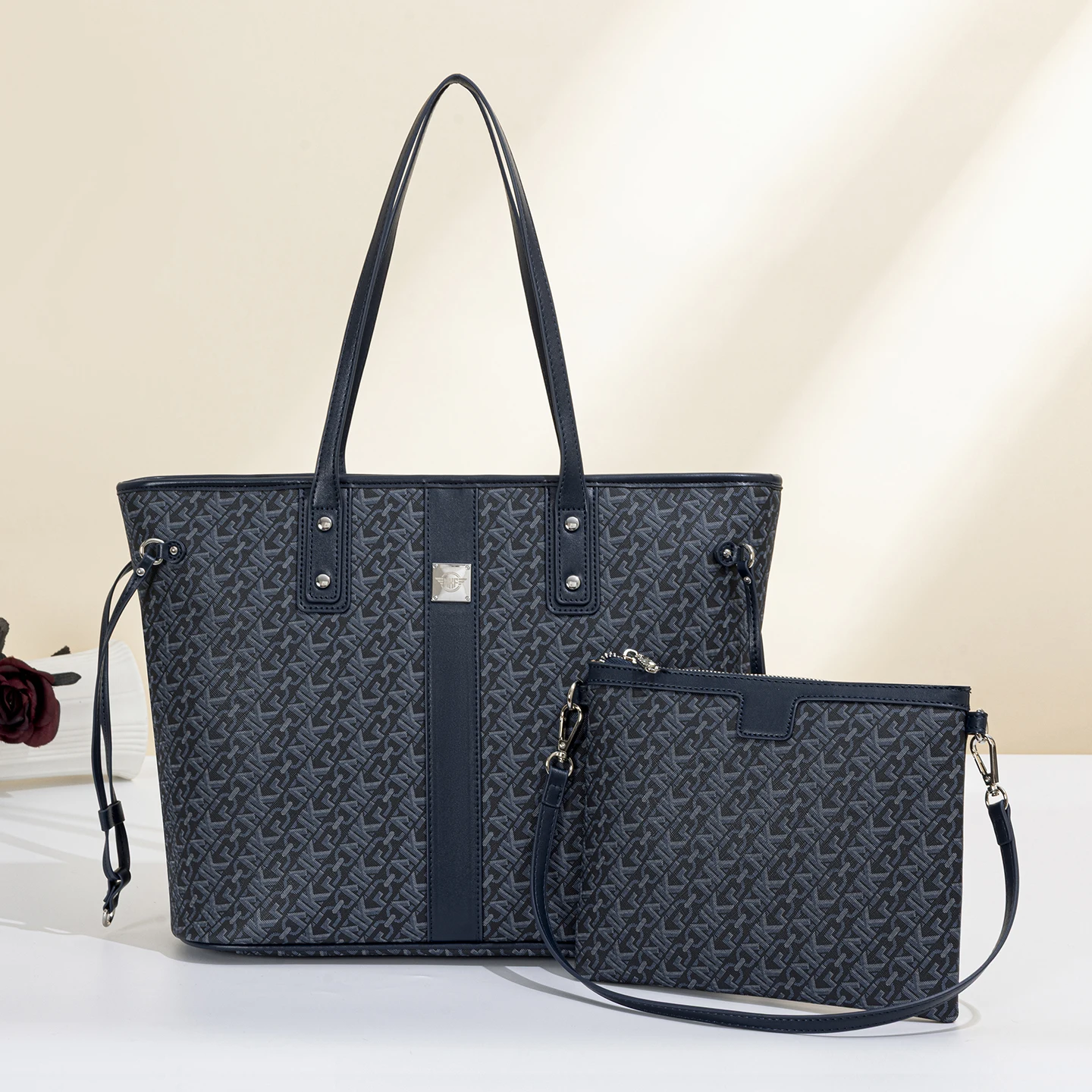 Women's Vintage Tote Shoulder  - đánh giá và giá Tote Bag Leather Monogram
