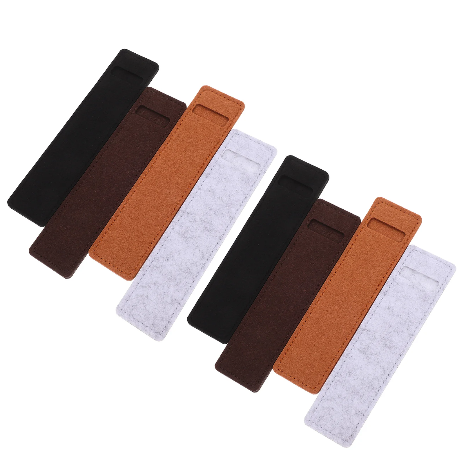 

8pcs Pen Pouch Felt Pencil Case Soft Single Pen Holder For Fountain Ballpoint Pens Organizer Stationery Storage Sleeve Durable