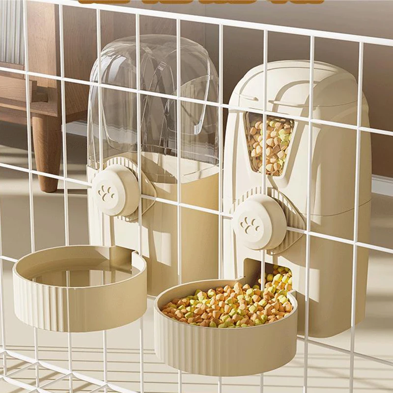 Suspension Automatic Feeder Large Capacity Feeding and Water Fountain for Cats Food Dispenser Pet Supplies Watering Troughs Cat