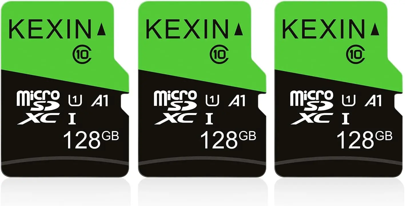 

Карта памяти microSD 128 ГБ, 3 штуки в упаковке - высокоскоростная microSDXC с адаптером для камеры, дрона, планшета
