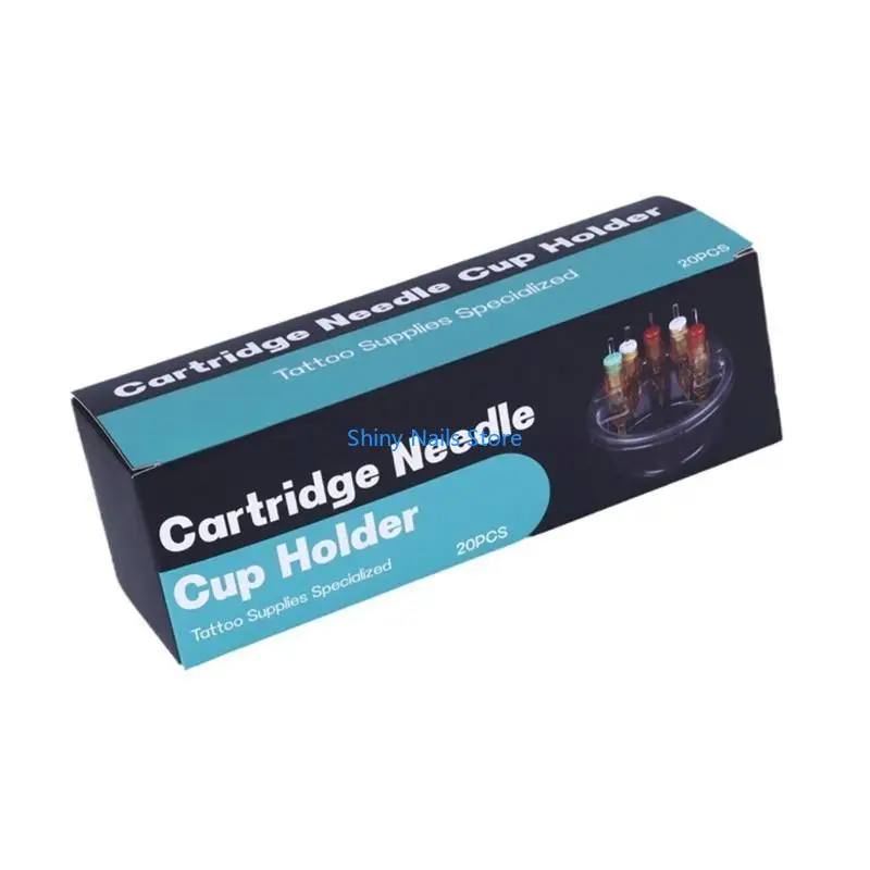 

20Pieces Tattoos Tattoos Cup Holder Tattoos Tray Trays Clear Tattoos Cartridge Tray Tattoos Needle Holder