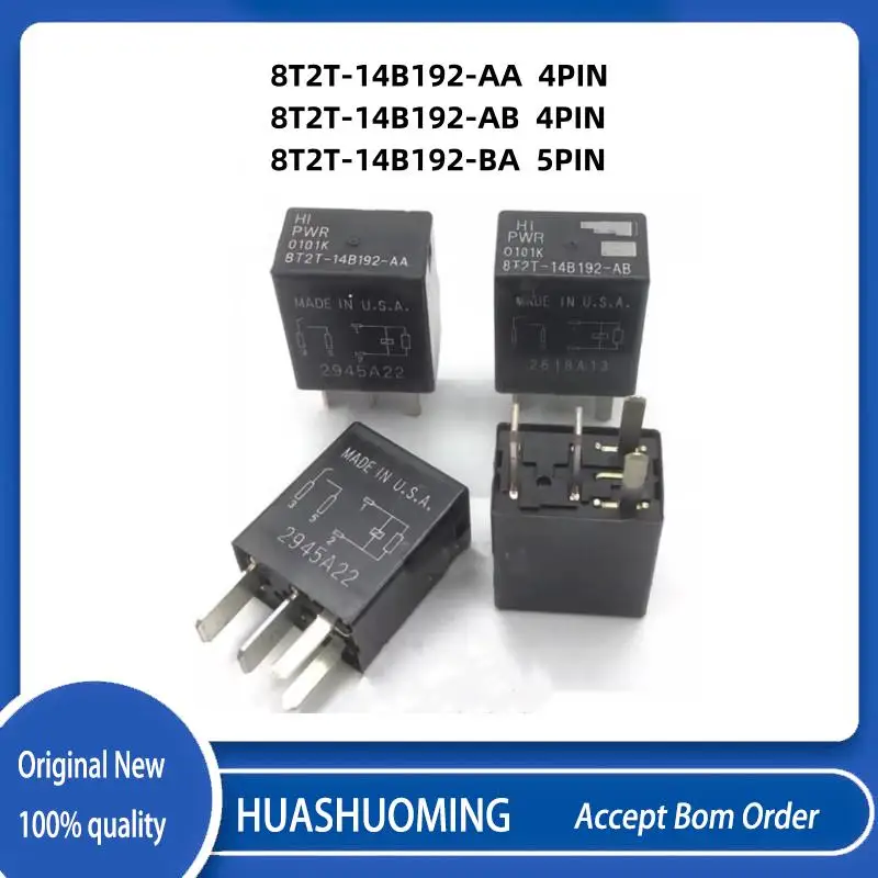 

NEW 5PCS/LoT 8T2T-14B192-AA 8T2T-14B192-AB 8T2T-14B192-BA 8T2T 14B192 AA 4PIN 5PIN