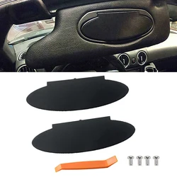 1/2pcs Car Sun Visor Mirror Cover Black For Porsche 911 996/997 For Boxster Cayman 986/987