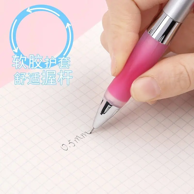 Imagem -05 - Japão Uni Anti Fadiga Lápis Mecânico Soft Grip Pen Anti Tecnologia de Núcleo Quebrado Suprimentos de Papelaria Estudante Automático