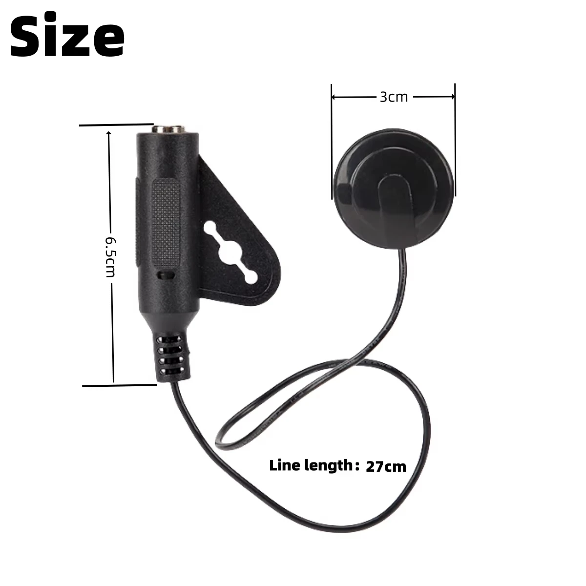 Miwayer Piezo Pickup for Acoustic Guitar Ukulele - Adhesive Mount Transducer with 1/4