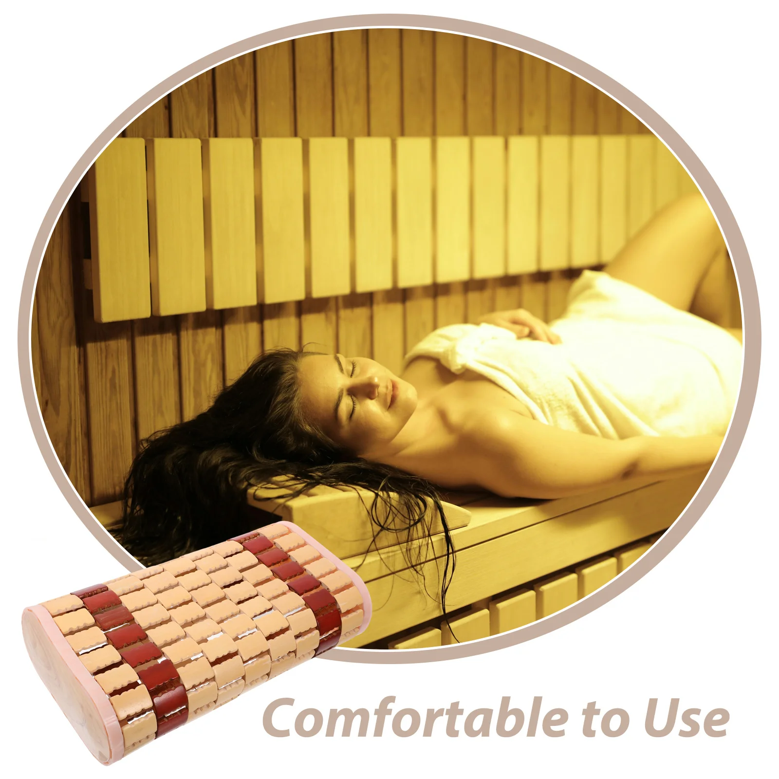 

Cooling Neck Pillow Bamboo Hollow Reusable Breathable Cervical Support Elderly Comfort Bed Rest Pillow