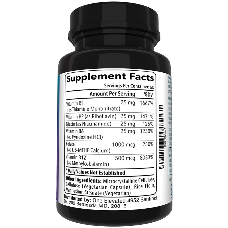 Double Strength & Most Bioactive Methyl Folate! Uniquely Formulated with Highest Pharmaceutical Grade Methylcobalamin (B12)