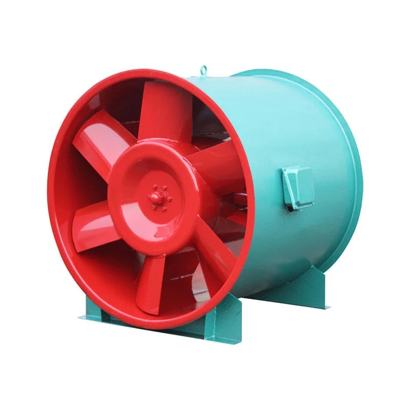 Two-speed axial flow smoke exhaust industrial ventilation equipment, explosion-proof mixed flow fan suspension type