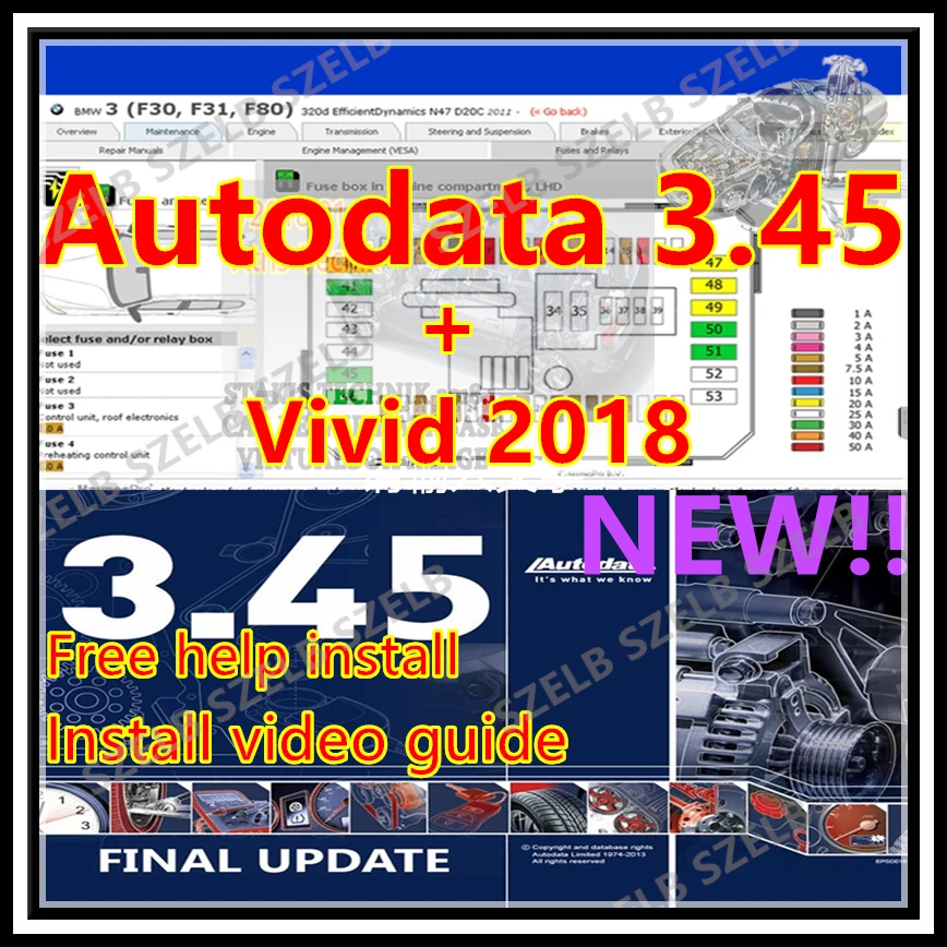 

2025 hot! Auto repair software vivid 2018 Europe Automotive Repair Software vivid workshop 2018 Atris-Technik + autodata 3.45
