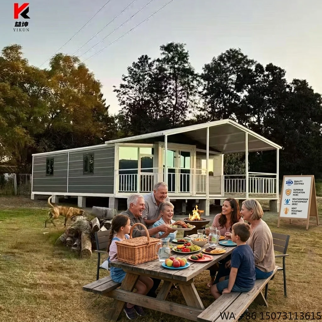 40 Ft 20ft Double Wing Expanded Foldable Container Home 2 Bedroom Contemporary Design Prefabrication Tiny Home for Villa Hotel