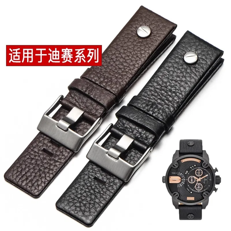 Genuine Leather watchband men for diesel DZ4316 DZ7395 7305 4209 4215 DZ7257 DZ4318 DZ7313 watchband Cowhide 24mm 26mm 28mm 30mm