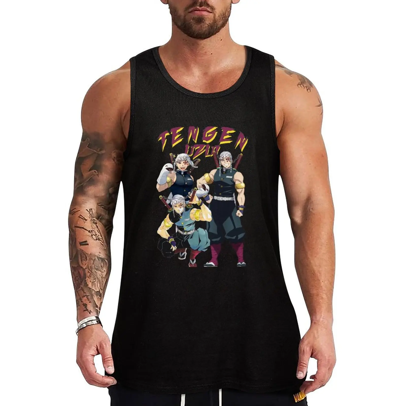 

Tengen Uzui - Kimetsu no Yaiba Wiki Tank Top t-shirt gym man gym shirt man gym top Men's clothes