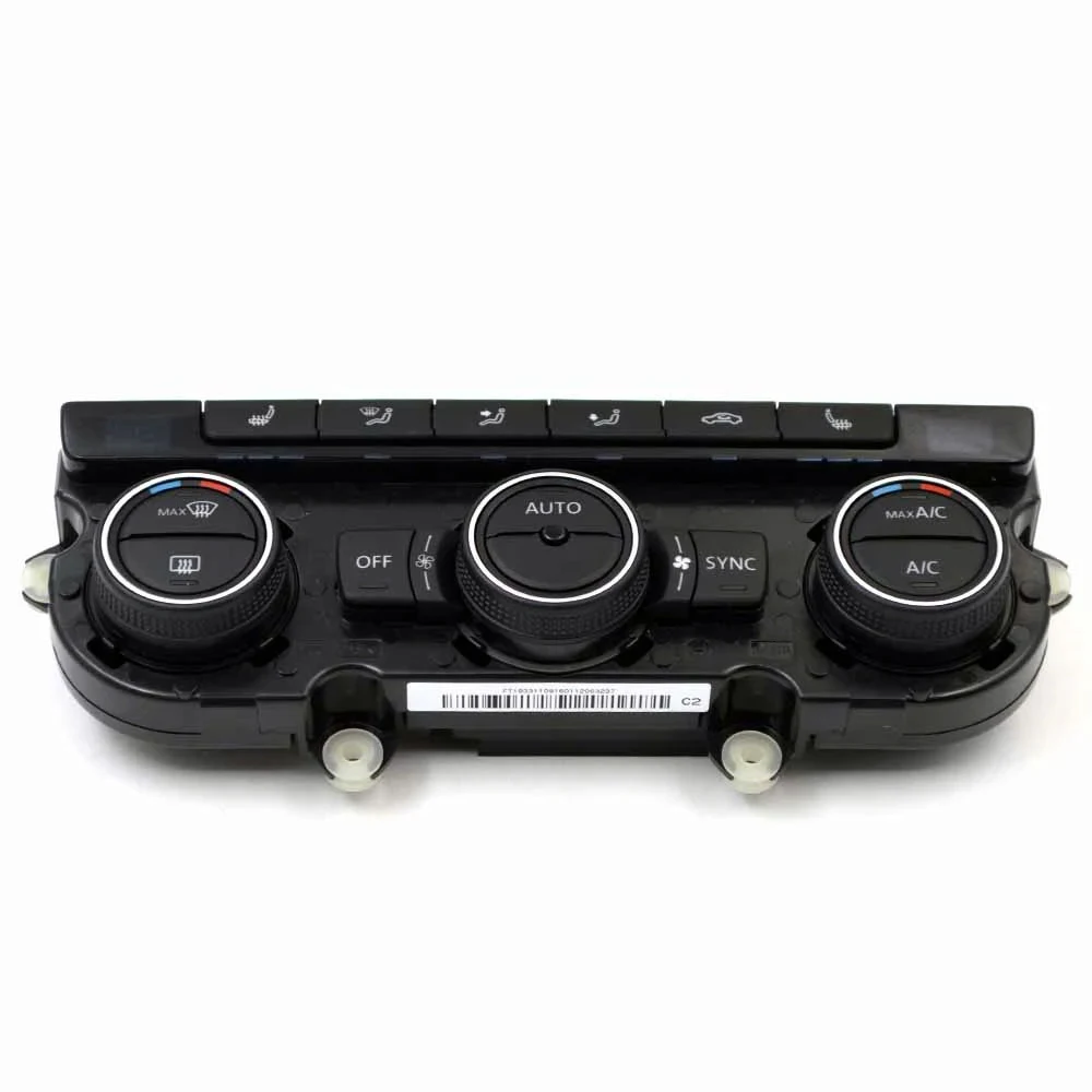 For Golf MK6 With temperature display Climatronic Air Condition Control Switch Seat Heater 5ND 907 044 E/G/C/J