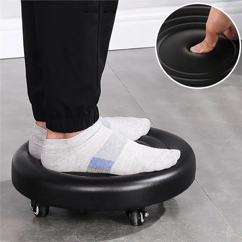 PORK-Roller Universal Wheel Rolling Stool Stable& Drop-Proof Low Height Design For Home Office Fitness Garage Use