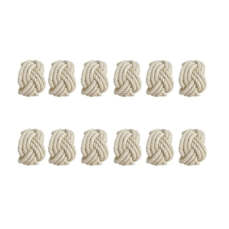 

ABWZ-Кольцо для салфеток, набор из 36 предметов, кольцо для салфеток из хлопчатобумажной веревки, набор колец для салфеток с мешковиной