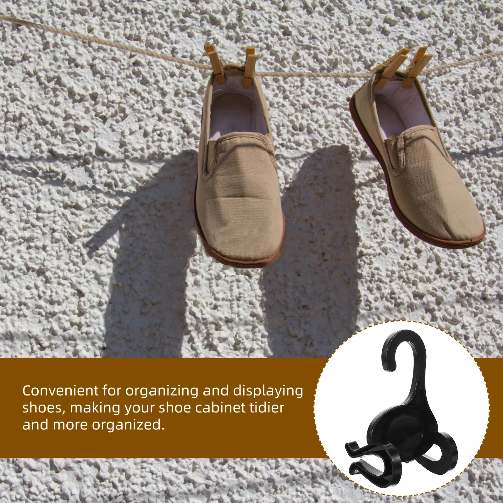 

10 шт. пластиковых подвесных крючков для обуви: для кроссовок, тапочек, спортивной обуви. Органайзер для хранения и демонстрации. Компактная, экономящая место подставка для обуви.