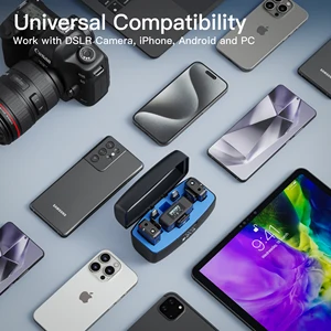 Boyamic Boyamic Wireless Lapela Microphone Professional Wireless Microphone Tudo-EM, Smart Noise Cancellation 300 Range for Iphone Android DSLR Camer PC YouTube Streaming Interview Vlogs 8 Main Sales Wireless Boya Microphone - №6