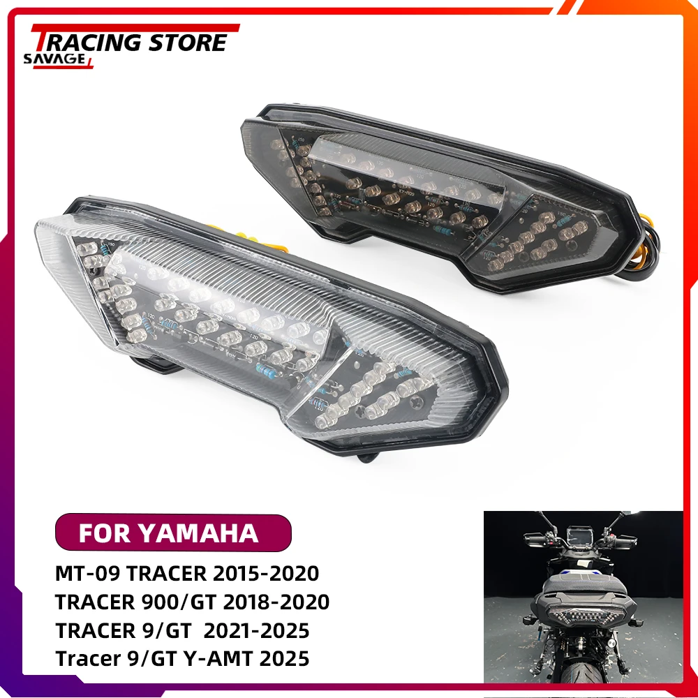 

Motorcycle LED Taillight Tail Light For Yamaha MT10 FZ10 FZ09 MT09 FJ09 MT09 Tracer 900/GT 9/GT Y-AMT Turn Signal Brake Light