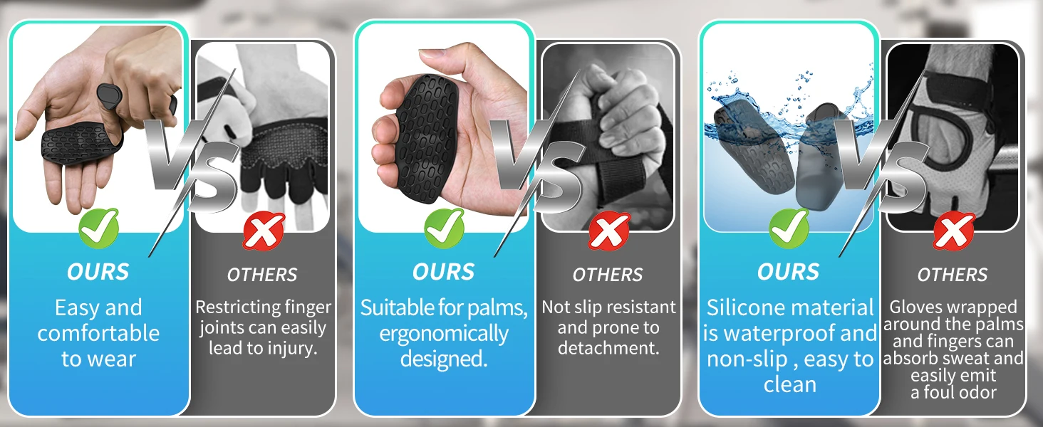 Silicone Anti-Slip Workout Hand Grips