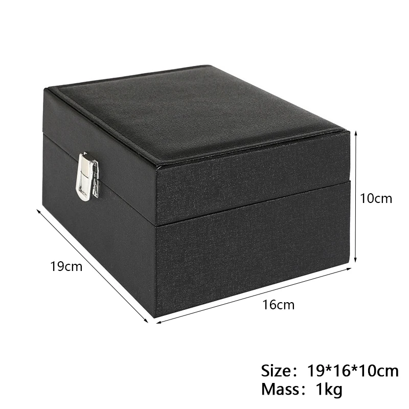 PU Brushed Texture Watch Storage Box Counter Business Display Watches Cases with Buckle Flip Packaging Gift Free Custom Logo