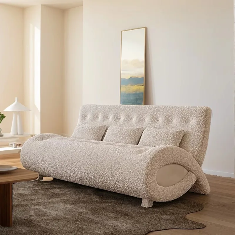 Medieval retro B & B leisure sofa designer creative special-shaped cream style beauty salon rest area reception sofa