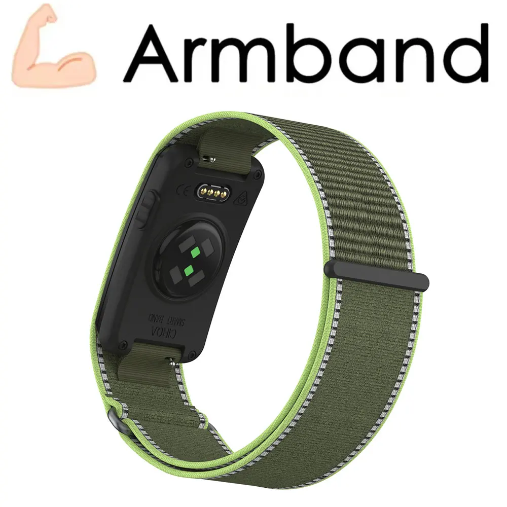 Nylon-Bizeps-Armband für Garmin CIRQA Smart Band, leicht, verstellbar, atmungsaktiv, Sport-Ersatzarmband für Garmin CIRQA