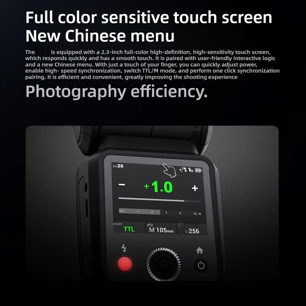 واقي للشاشة GODOX V100 فلاش التحكم باللمس ملحقات فلاش طبقة رقيقة واقية ل Godox V100 Speedlite الزجاج المقسى