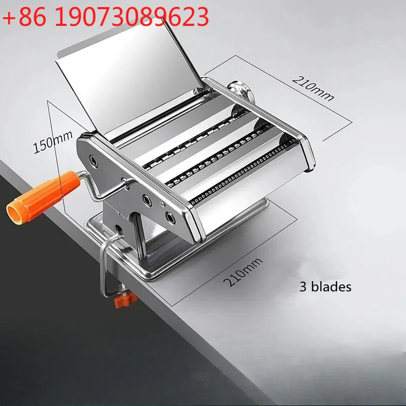 

Household Kitchen Stainless Steel Manual Pasta Maker Machine Hand