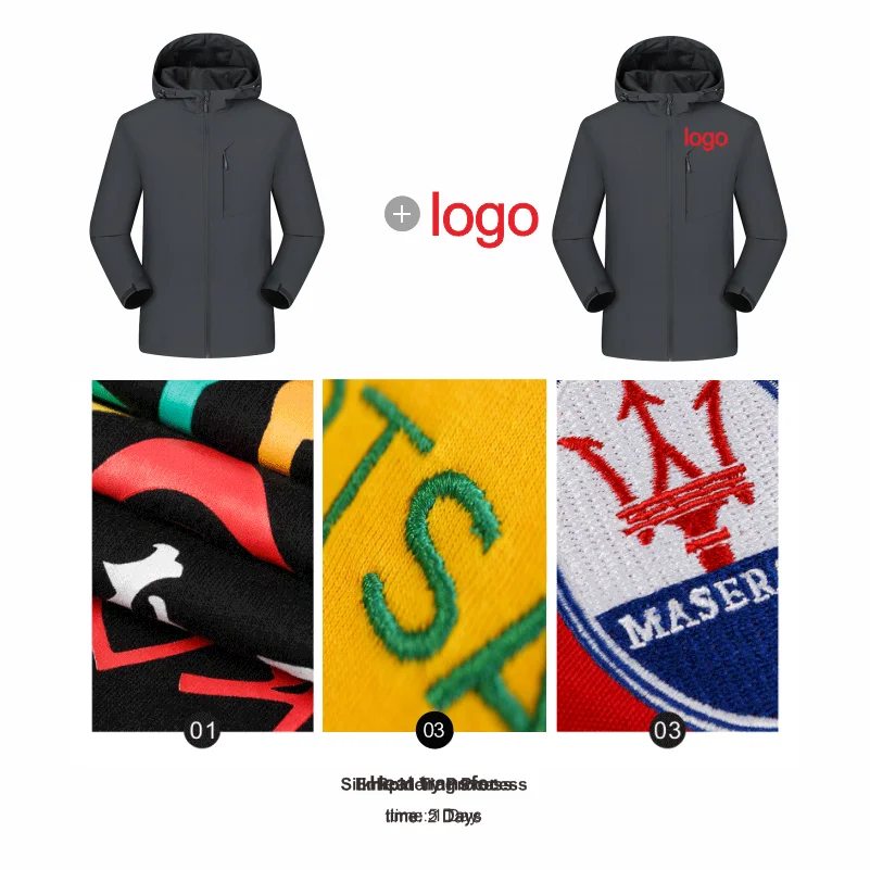 YOTEE Nam Chống Nước Leo Núi Áo Gió Tùy Chỉnh In Logo Săn Bắn Cắm Trại Đi Bộ Đường Dài Câu Cá Ngoài Trời Tay Chống