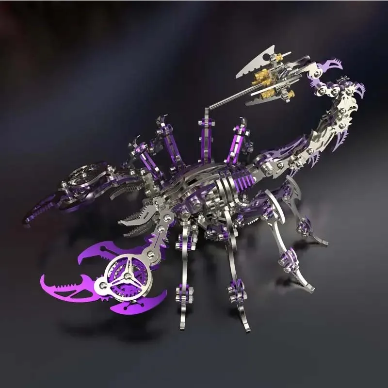 Kolorowe 3D Metal Scorpion King Mechaniczna zabawka Dekoracja Montaż Dekoracja Mechaniczne puzzle Diy Dorosły prezent urodzinowy dla dzieci