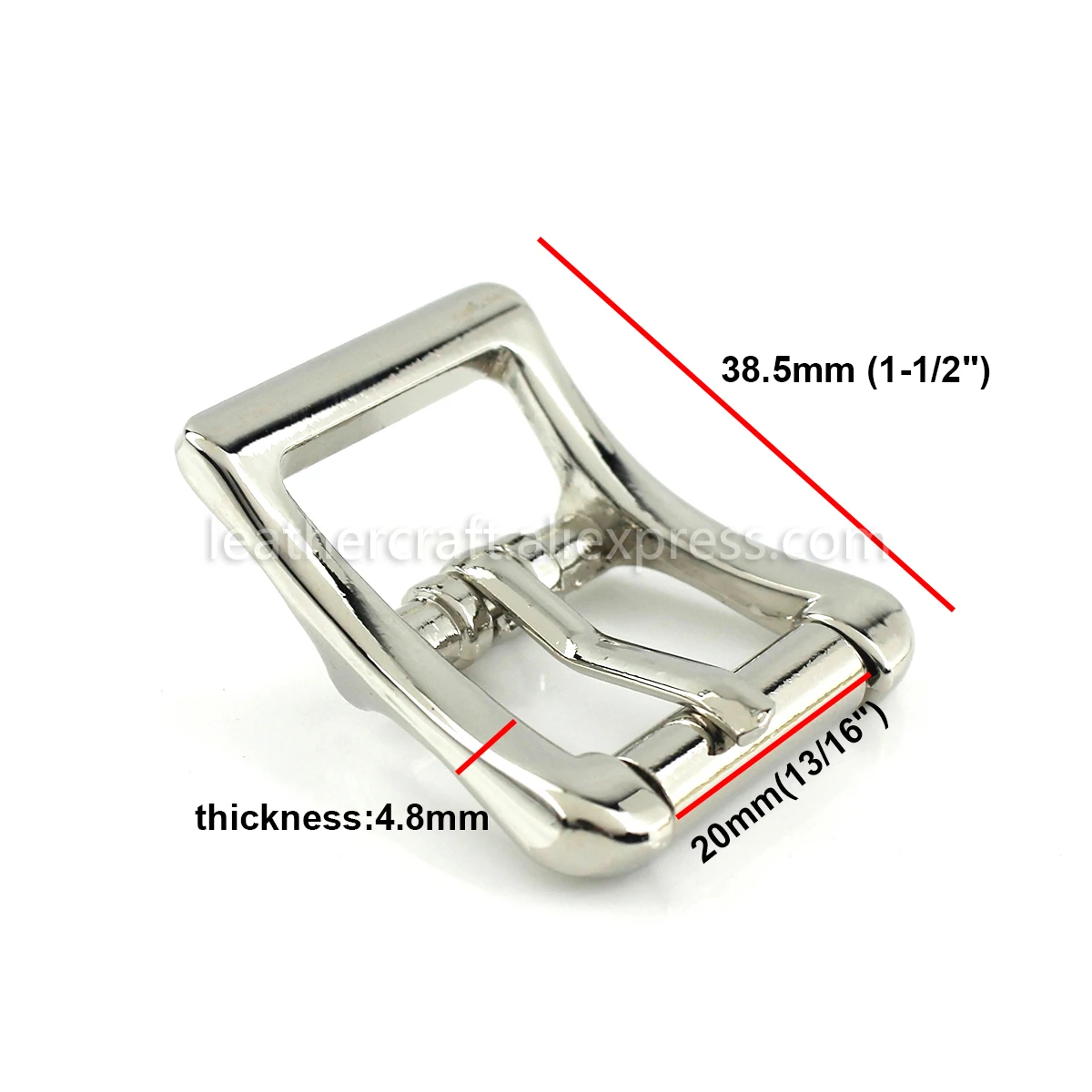 1piece Metal Middle Bar Roller Buckles End Bar Heel Bar Buckle Single Pin Half Buckle Bag Leather Craft Strap Garment Webbing