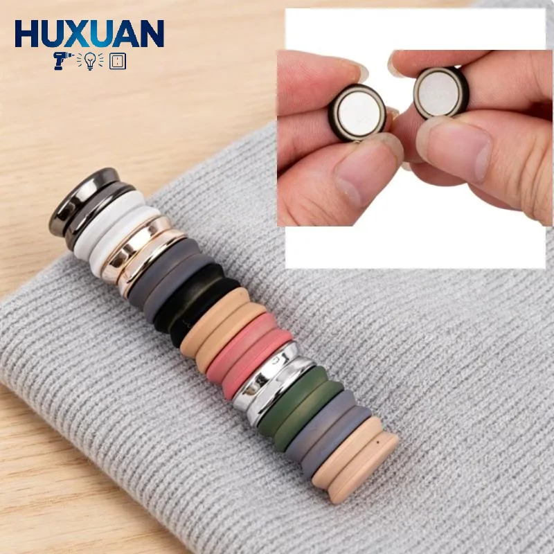 2/4/8pcs Multifunctional Seamless Clothes Clips Adjustable No Sew Clothes Buttons With Strong Adhesion For Scarf Shirts Dresses