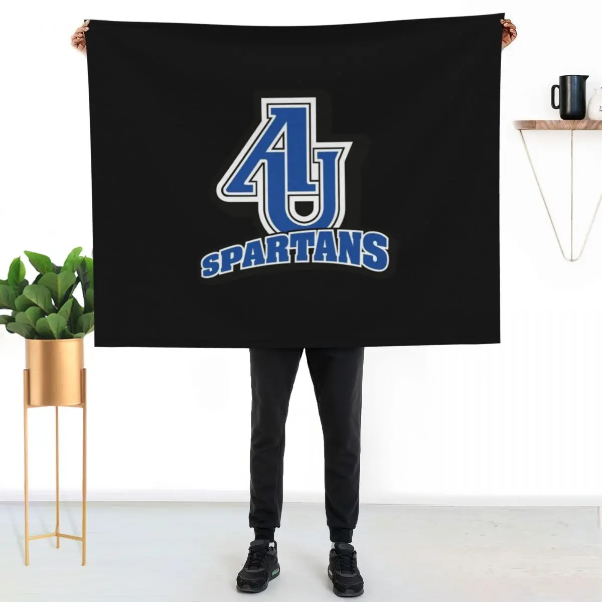 Aurora University spartans Throw Blanket For Baby Sleeping Bag Blankets For Baby Camping christmas gifts Flannel Fabric Blankets
