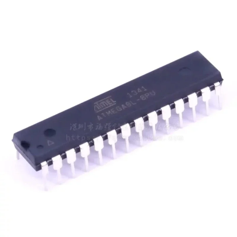 In-line ATMEGA8L-8PU ATMEGA8 8-bit microcontroller 8K flash memory, brand new original DIP-28